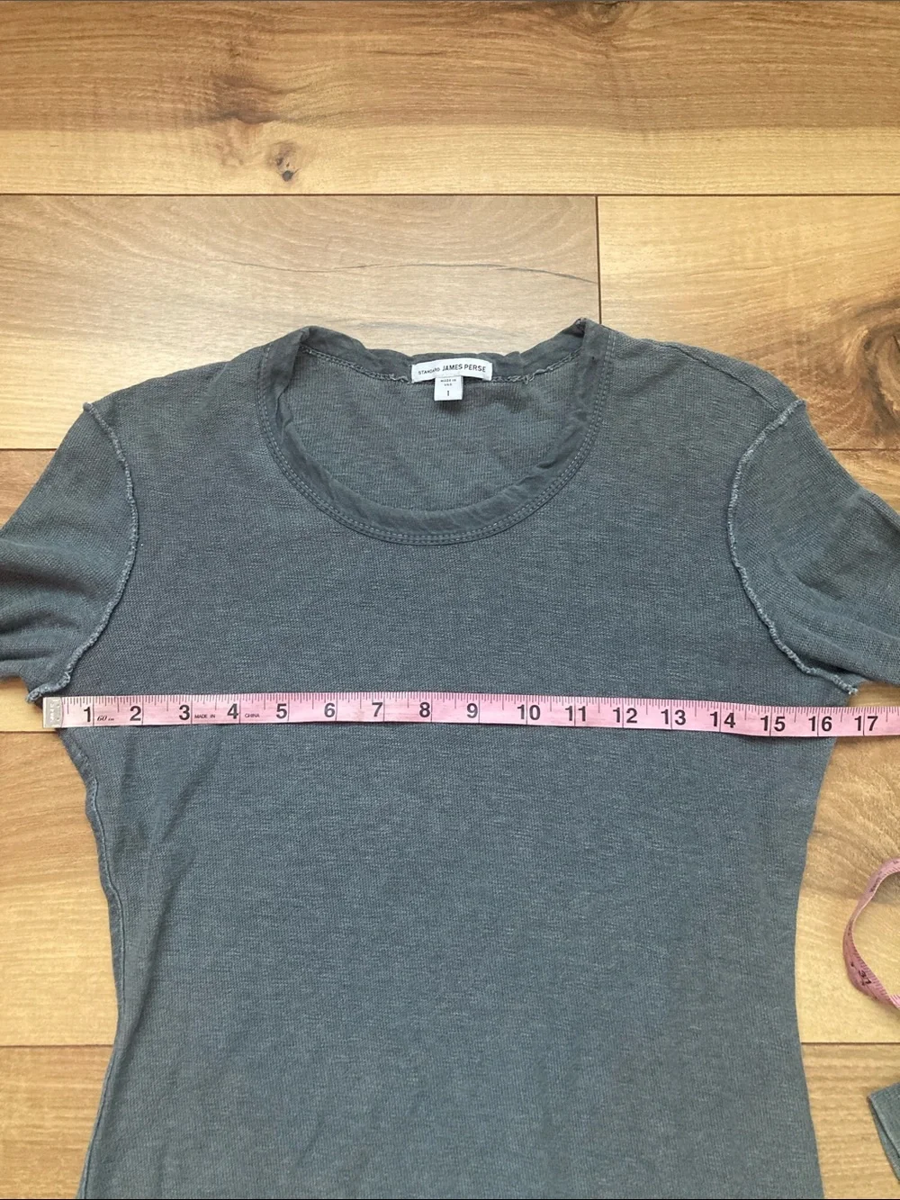 James Perse Inside Out Raglan Long Sleeve Tee - Picture 5 of 9
